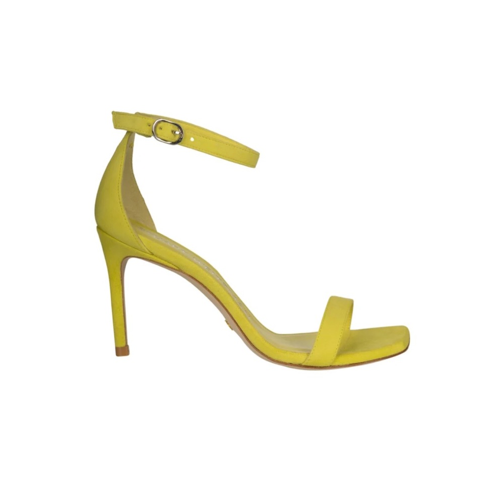 Stuart Weitzman 3.25” heal leather sandal
